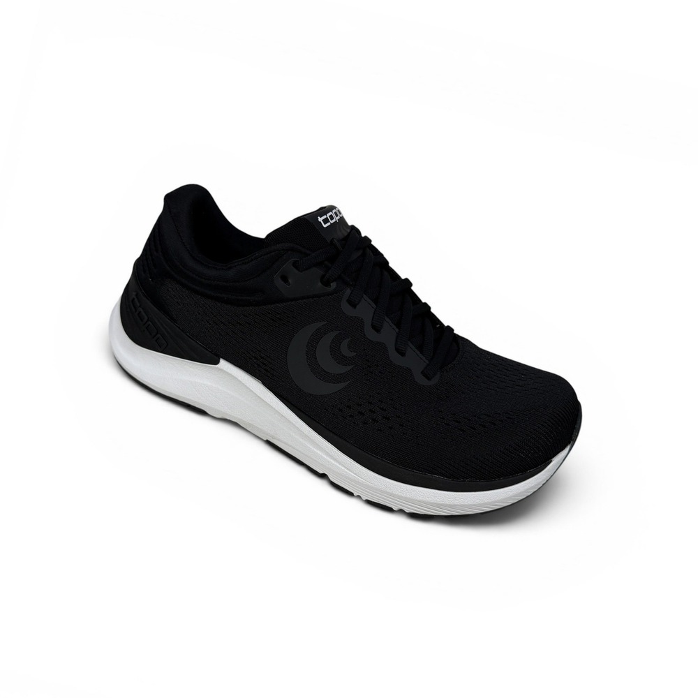 Topo Athletic Ultrafly 4 Running Shoes Womens 7.5 Wide Black White W056BLKWHT